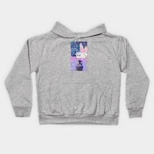 Violet Glitch Kids Hoodie